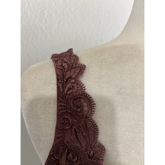 Soma Sensuous Lace Unlined Dusty Pink UnderWired Bra Sexy Comfort Size 38G - Picture 3 of 9